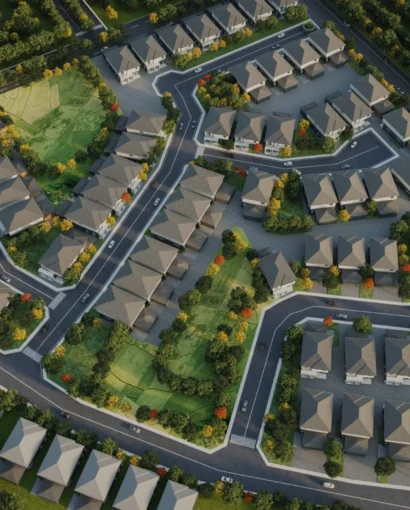 Berrin Meadows Arial Views