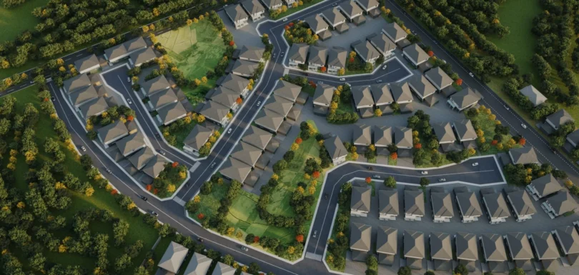 Berrin Meadows Arial Views